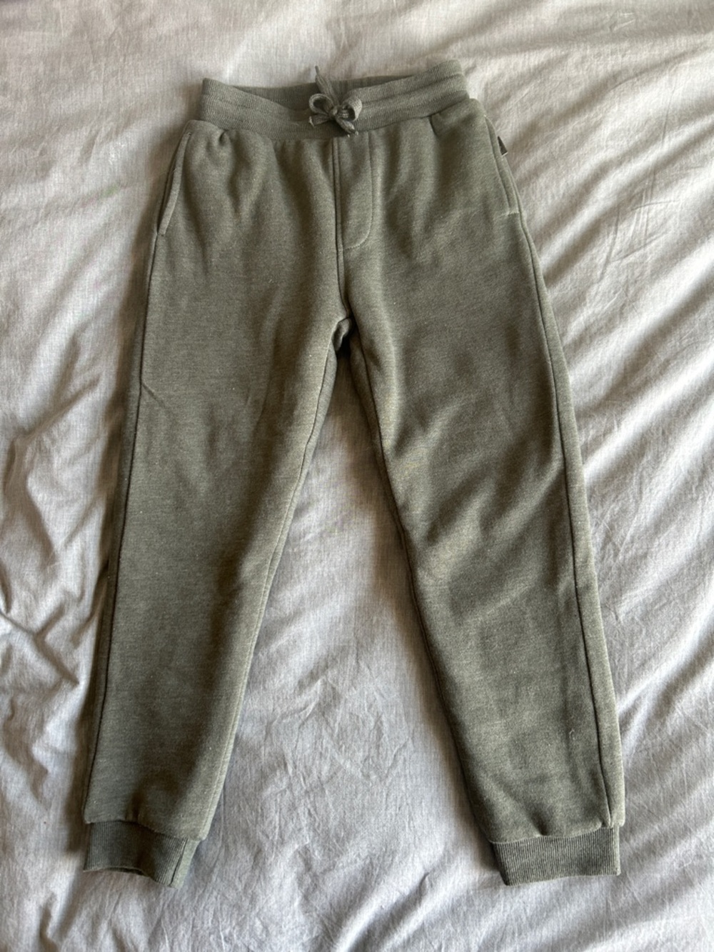 Eddie Bauer Olive Green Fleece Lined Joggers Sweatpants